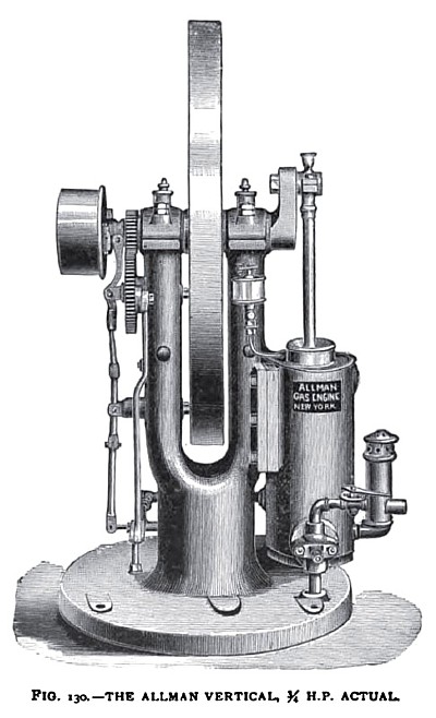 The Allman ¾ H. P. Vertical Gas Engine